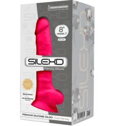 Comprar SILEXD - MODELO 1 PENE REALÍSTICO SILICONA PREMIUM SILEXPAN FUCSIA 20 CM al mejor precio - Envíos Discretos