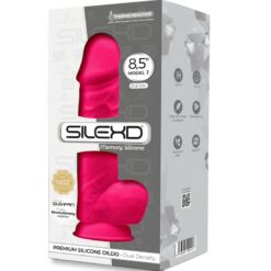 Comprar SILEXD - MODELO 1 PENE REALÍSTICO SILICONA PREMIUM SILEXPAN FUCSIA 21.5 CM al mejor precio - Envíos Discretos