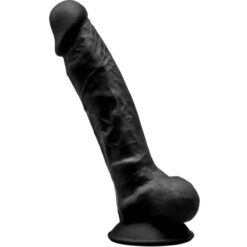 Comprar SILEXD - MODELO 1 PENE REALÍSTICO SILICONA PREMIUM SILEXPAN NEGRO 17.5 CM al mejor precio - Envíos Discretos