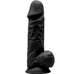 Comprar SILEXD - MODELO 1 PENE REALÍSTICO SILICONA PREMIUM SILEXPAN NEGRO 21.5 CM al mejor precio - Envíos Discretos