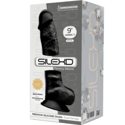 Comprar SILEXD - MODELO 1 PENE REALÍSTICO SILICONA PREMIUM SILEXPAN NEGRO 23 CM al mejor precio - Envíos Discretos