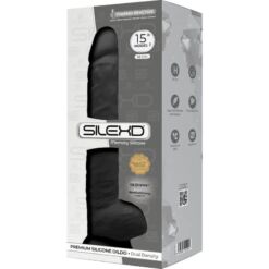 Comprar SILEXD - MODELO 1 PENE REALÍSTICO SILICONA PREMIUM SILEXPAN NEGRO 38 CM al mejor precio - Envíos Discretos