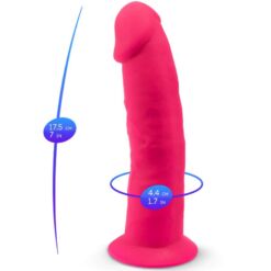 Comprar SILEXD - MODELO 2 PENE REALÍSTICO SILICONA PREMIUM SILEXPAN FUCSIA 19.2 CM al mejor precio - Envíos Discretos