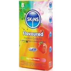 Comprar SKINS - MULTI SABORES PRESERVATIVOS PREMIUM PACK 8 al mejor precio - Envíos Discretos