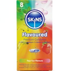 Comprar SKINS - MULTI SABORES PRESERVATIVOS PREMIUM PACK 8 al mejor precio - Envíos Discretos