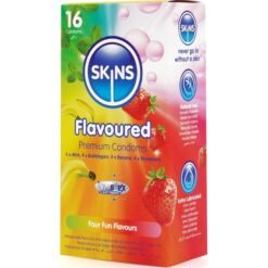 Comprar SKINS - MULTI SABORES PRESERVATIVOS PREMIUM PACK 16 al mejor precio - Envíos Discretos