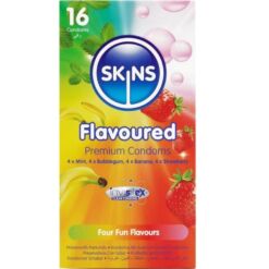 Comprar SKINS - MULTI SABORES PRESERVATIVOS PREMIUM PACK 16 al mejor precio - Envíos Discretos