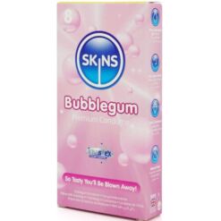 Comprar SKINS - PRESERVATIVOS PREMIUM SABOR CHICLE PACK 8 al mejor precio - Envíos Discretos