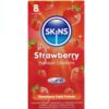 Comprar SKINS - PRESERVATIVOS PREMIUM SABOR FRESA PACK 8 al mejor precio - Envíos Discretos