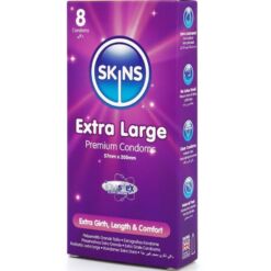 Comprar SKINS - TAMAÑO XL PRESERVATIVOS PREMIUM PACK 8 al mejor precio - Envíos Discretos