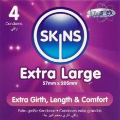 Comprar SKINS - TAMAÑO XL PRESERVATIVOS PREMIUM PACK 4 al mejor precio - Envíos Discretos
