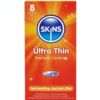 Comprar SKINS - ULTRAFINOS PRESERVATIVOS PREMIUM PACK 8 al mejor precio - Envíos Discretos