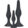 Comprar TOYJOY - ANAL PLAY CURVY COMPANIONS PLUG ANAL 3 PIEZAS NEGRO al mejor precio - Envíos Discretos
