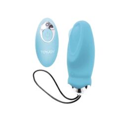 Comprar TOYJOY - HAPPINESS IM SO EGGCITED VIBRADOR CON CONTROL REMOTO AZUL al mejor precio - Envíos Discretos
