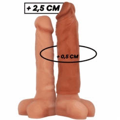 Comprar VIRILXL - EXTENSIÓN DE PENE LIQUID SILICONE V5 MARRÓN al mejor precio - Envíos Discretos