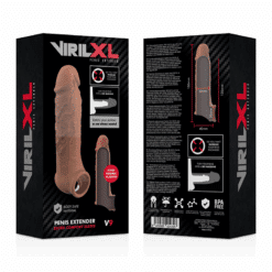 Comprar VIRILXL - EXTENSIÓN DE PENE LIQUID SILICONE V9 MARRÓN al mejor precio - Envíos Discretos