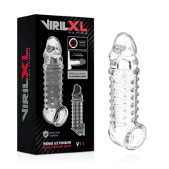 Comprar VIRILXL - EXTENSION Y FUNDA  DE PENE  V11 TRANSPARENTE al mejor precio - Envíos Discretos
