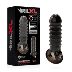 Comprar VIRILXL - EXTENSION Y FUNDA  DE PENE  V15 NEGRO al mejor precio - Envíos Discretos