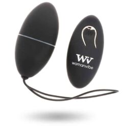 Comprar WOMANVIBE - ALSAN HUEVO CONTROL REMOTO NEGRO SILICONA NEGRO al mejor precio - Envíos Discretos