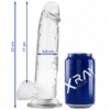 Comprar X RAY - CLEAR DILDO REALISTA TRANSPARENTE 22 CM -O- 4.6 CM al mejor precio - Envíos Discretos