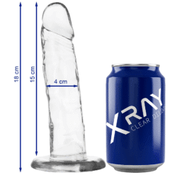 Comprar X RAY - CLEAR DILDO TRANSPARENTE 18 CM -O- 4 CM al mejor precio - Envíos Discretos