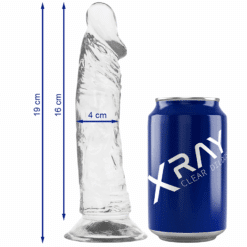 Comprar X RAY - CLEAR DILDO TRANSPARENTE 19 CM -O- 4 CM al mejor precio - Envíos Discretos