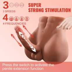 Comprar XISE - BERTLETT DILDO ASS MASTURBADOR DILDO Y ANO REALÍSTICO POSICIÓN FRONTAL CON THRUSTING 18 CM al mejor precio - Envíos Discretos