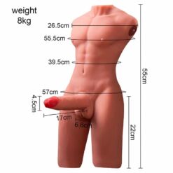 Comprar XISE - JASON HALF BODY TORSO REALÍSTICO MASCULINO CON THRUSTING Y VIBRACIÓN 55 CM al mejor precio - Envíos Discretos