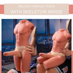 Comprar XISE - JASON HALF BODY TORSO REALÍSTICO MASCULINO CON THRUSTING Y VIBRACIÓN 55 CM al mejor precio - Envíos Discretos