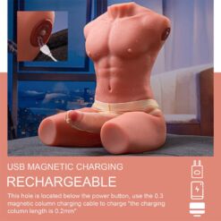 Comprar XISE - JASON HALF BODY TORSO REALÍSTICO MASCULINO CON THRUSTING Y VIBRACIÓN 55 CM al mejor precio - Envíos Discretos