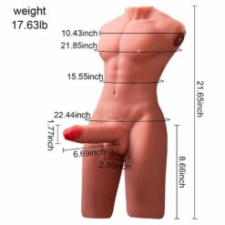 Comprar XISE - JASON HALF BODY TORSO REALÍSTICO MASCULINO CON THRUSTING Y VIBRACIÓN 55 CM al mejor precio - Envíos Discretos