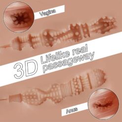 Comprar XISE - TRACY VIBRATING MASTURBADOR VAGINA Y ANO REALÍSTICO MULTIPOSICIÓN CON VIBRACIÓN al mejor precio - Envíos Discretos