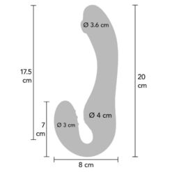 Comprar XOCOON - STRAPLESS STRAP-ON VIBRADOR 2 EN 1 CON CONTROL REMOTO MORADO al mejor precio - Envíos Discretos