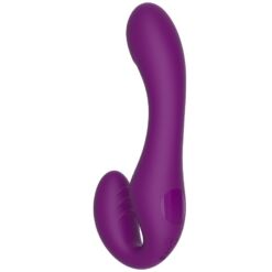 Comprar XOCOON - STRAPLESS STRAP-ON VIBRADOR 2 EN 1 CON CONTROL REMOTO MORADO al mejor precio - Envíos Discretos