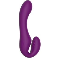 Comprar XOCOON - STRAPLESS STRAP-ON VIBRADOR 2 EN 1 CON CONTROL REMOTO MORADO al mejor precio - Envíos Discretos