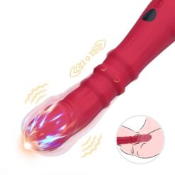 Comprar ARMONY - DILDO VIBRADOR ESTIMULADOR PUNTO A TERMOAJUSTABLE ROJO al mejor precio - Envíos Discretos