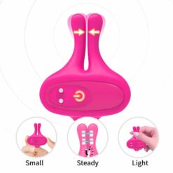 Comprar ARMONY - PINZAS PARA PEZONES MAGNÉTICA CON VIBRACIÓN FORMA CONEJO ROSA al mejor precio - Envíos Discretos