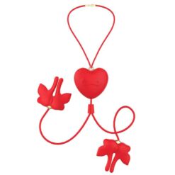Comprar ARMONY - PINZAS PARA PEZONES MAGNÉTICA CON VIBRACIÓN FORMA MARIPOSA ROJO al mejor precio - Envíos Discretos