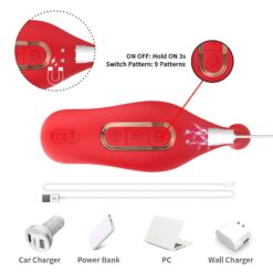 Comprar ARMONY - VIBRADOR ANAL PANTY ESTIMULADOR PUNTO C Y G CONTROL REMOTO ROJO al mejor precio - Envíos Discretos