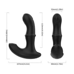 Comprar ARMONY - VIBRADOR ANAL PRÓSTATA CONTROL REMOTO NEGRO al mejor precio - Envíos Discretos