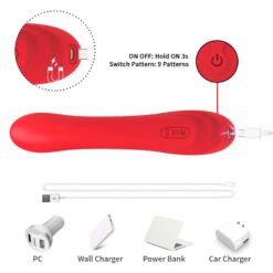Comprar ARMONY - VIBRADOR CON LENGUA OSCILANTE ROJO al mejor precio - Envíos Discretos