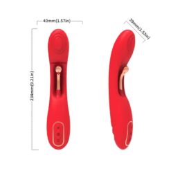 Comprar ARMONY - VIBRADOR CON LENGUA OSCILANTE ROJO al mejor precio - Envíos Discretos