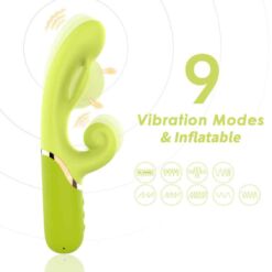 Comprar ARMONY - VIBRADOR ESTIMULADOR PUNTO A INFLABLE VERDE al mejor precio - Envíos Discretos