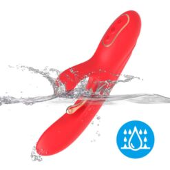 Comprar ARMONY - VIBRADOR ESTIMULADOR PUNTO G Y CLÍTORIS CON LENGUA OSCILANTE ROJO al mejor precio - Envíos Discretos