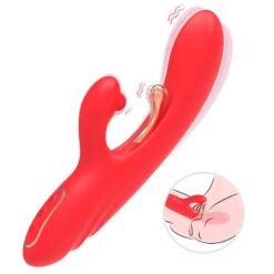 Comprar ARMONY - VIBRADOR ESTIMULADOR PUNTO G Y CLÍTORIS CON LENGUA OSCILANTE ROJO al mejor precio - Envíos Discretos