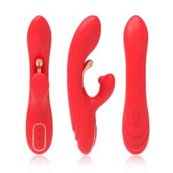 Comprar ARMONY - VIBRADOR ESTIMULADOR PUNTO G Y CLÍTORIS CON LENGUA OSCILANTE ROJO al mejor precio - Envíos Discretos