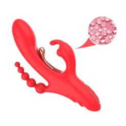 Comprar ARMONY - VIBRADOR ESTIMULADOR PUNTO G Y CLÍTORIS ROJO al mejor precio - Envíos Discretos