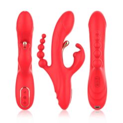 Comprar ARMONY - VIBRADOR ESTIMULADOR PUNTO G Y CLÍTORIS ROJO al mejor precio - Envíos Discretos