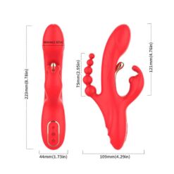 Comprar ARMONY - VIBRADOR ESTIMULADOR PUNTO G Y CLÍTORIS ROJO al mejor precio - Envíos Discretos