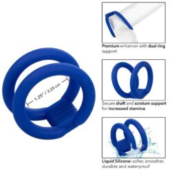 Comprar CALEXOTICS - ADMIRAL JAULA DOBLE PARA PENE AZUL al mejor precio - Envíos Discretos